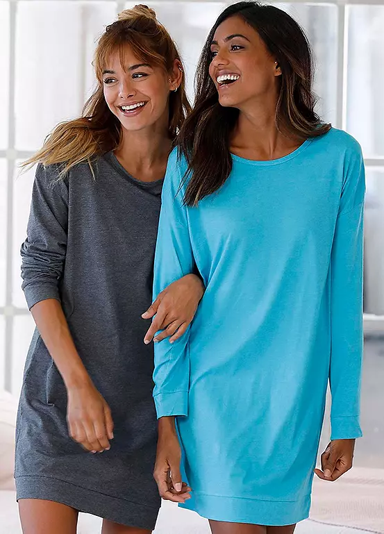 Arizona Pack Of 2 Nightshirts - Image 2