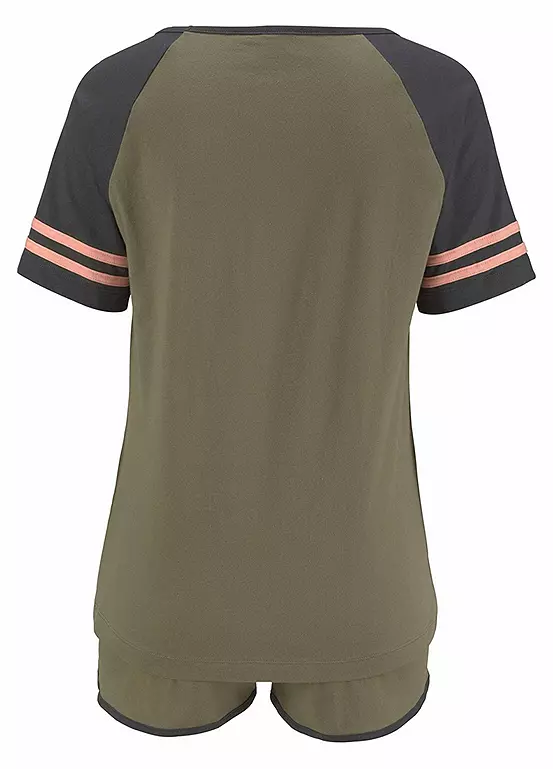 Arizona Sporty Stripe Short Pyjamas - Image 5