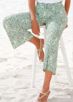 Beach Time Leaf Printed Culottes