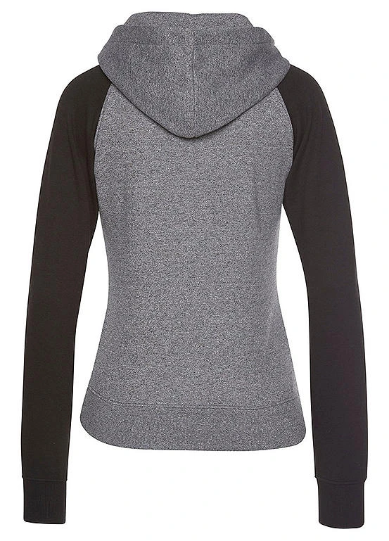 Bench Logo Print Hooded Sweat Jacket - Image 5