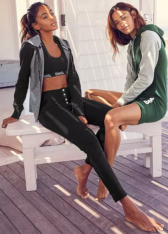 Bench Logo Print Hooded Sweat Jacket - Image 4