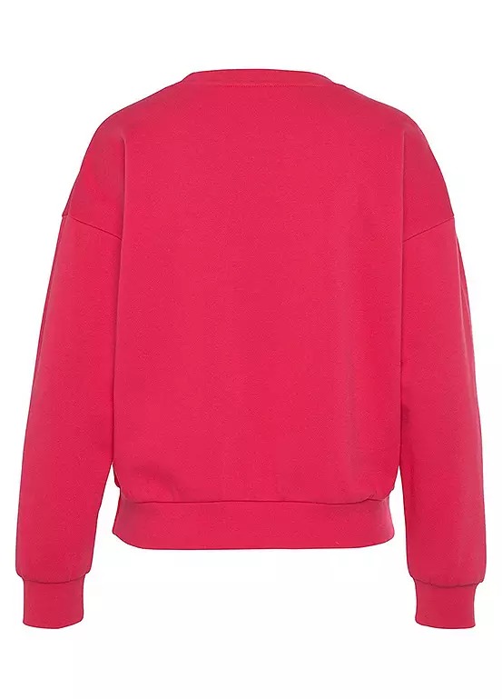 Bench Logo Print Round Neck Sweatshirt - Image 4