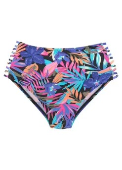 Bench ’Pitch’ High Waist Multi Print Full Bikini Briefs