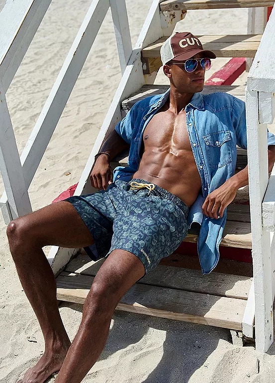 Bruno Banani Patterned Swimming Shorts - Image 2