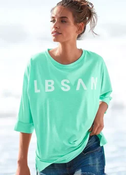 Buffalo Logo Print Oversized Top