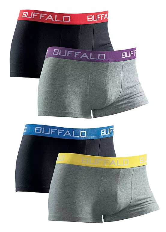 Buffalo Pack Of 4 Hipster Boxers