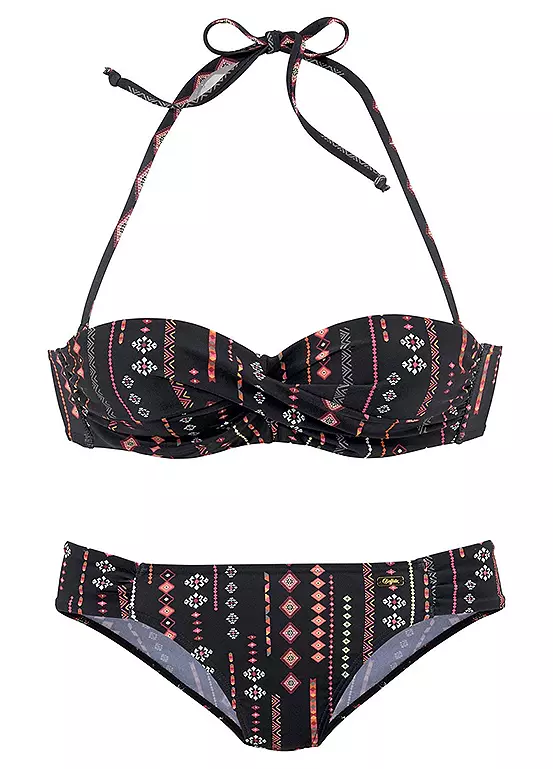 Buffalo Underwired Print Bandeau Bikini - Image 2