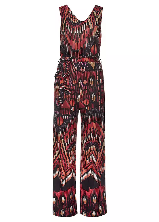 Buffalo V-Neck Patterned Jumpsuit - Image 2