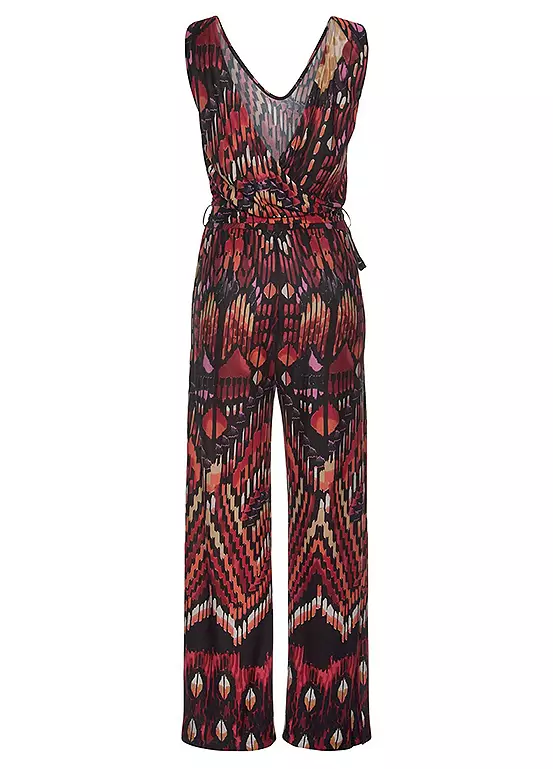 Buffalo V-Neck Patterned Jumpsuit - Image 4