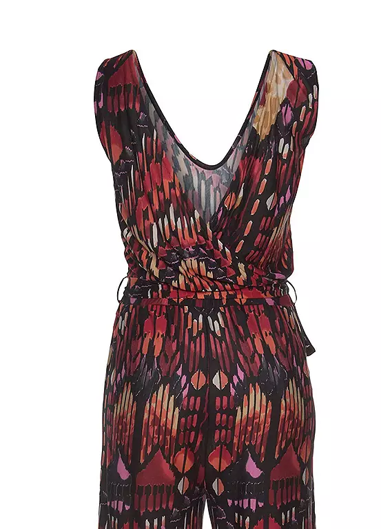 Buffalo V-Neck Patterned Jumpsuit - Image 5