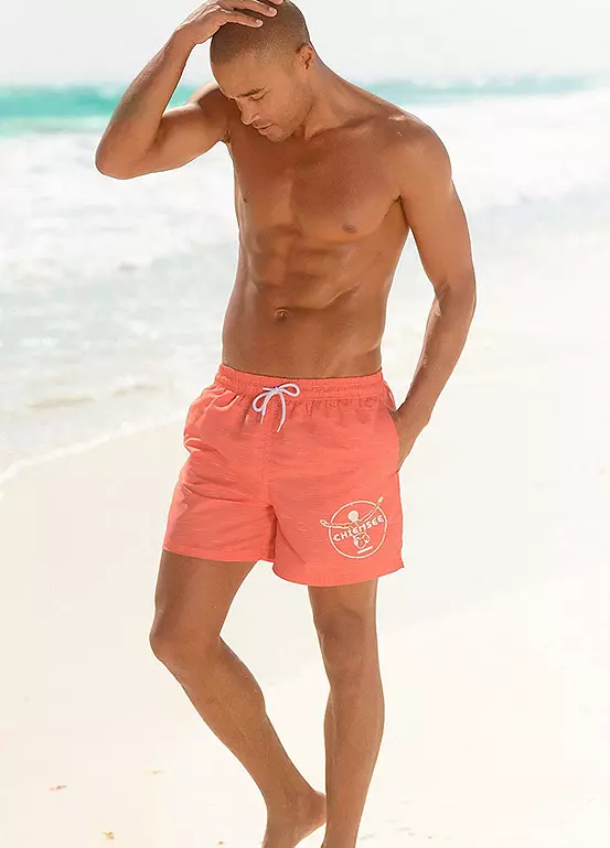 Chiemsee Logo Print Marl Swim Shorts - Image 3