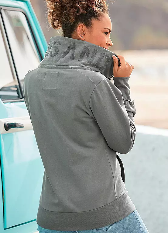 Elbsand High Collar Sweat Jacket - Image 3