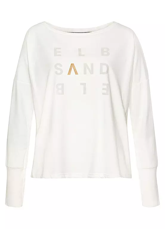Elbsand Logo Print Long Sleeve Top - Image 2