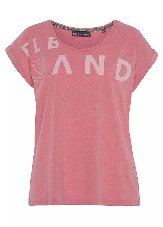 Elbsand Short Sleeve Logo Print T-Shirt - Image 2