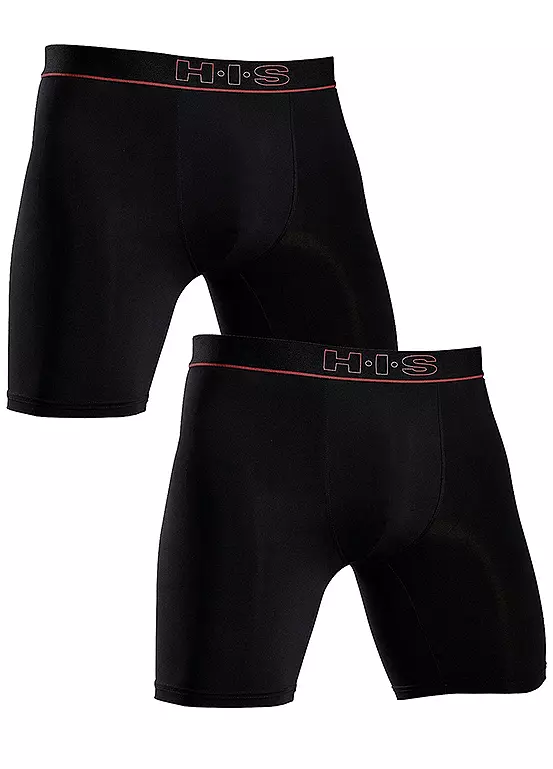 H.I.S Pack Of 2 Long Leg Boxer Shorts - Image 3