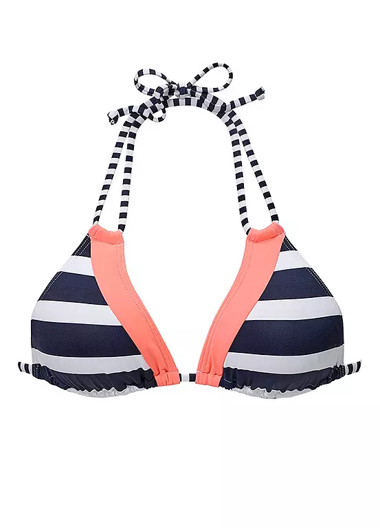 KangaROOS Block Stripe Triangle Bikini Top - Image 2