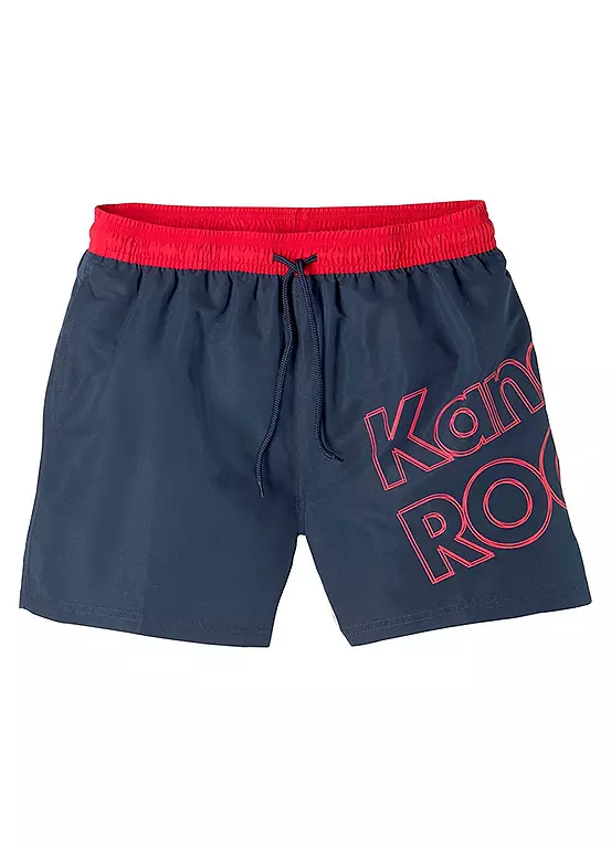 KangaROOS Logo Print Swim Shorts - Image 5
