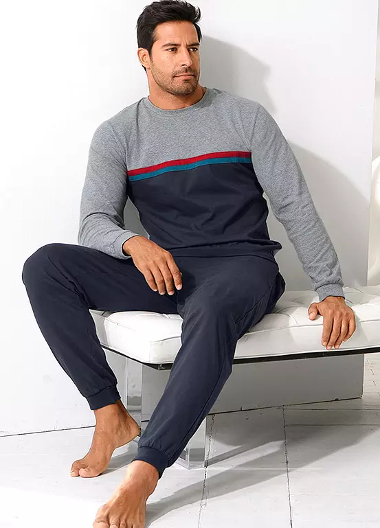 Le Jogger Long Colour Block Pyjamas