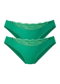 Nuance Pack Of 2 Lace Detail Briefs