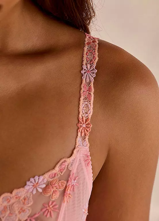 Nuance Underwired Embroidered Floral Bra - Image 3