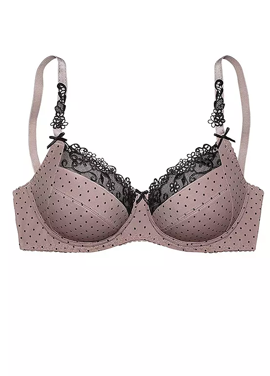 Nuance Underwired Embroidered Trim Bra - Image 3