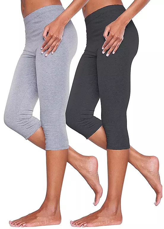 Pack Of 2 Cropped Leggings - Image 2