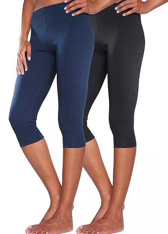 Pack Of 2 Cropped Leggings - Image 4