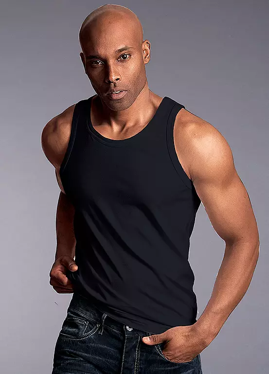 Pack Of 3 Round Neck Vests - Image 5