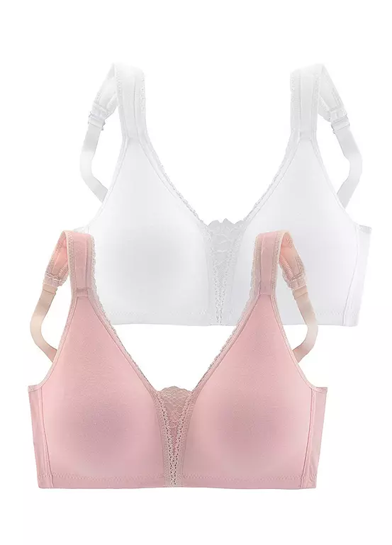 Petite Fleur 2 Pack Of Non-Underwired Bras - Image 5