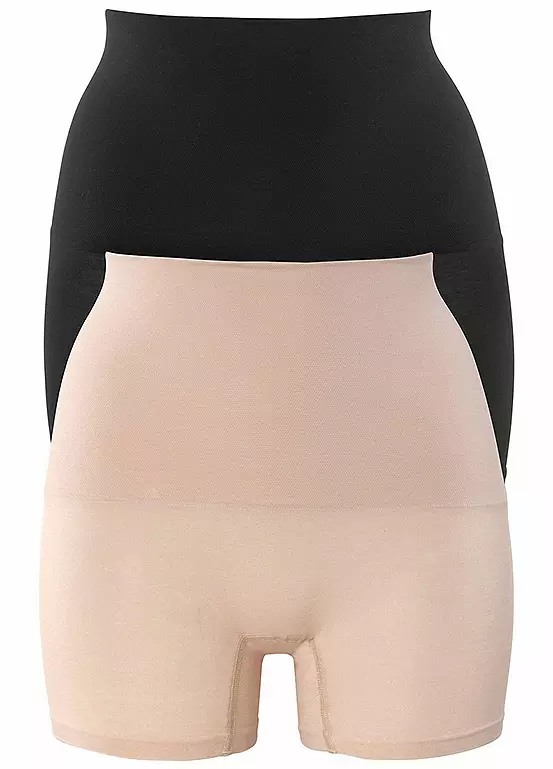 Petite Fleur Pack Of 2 Body-Shaping Shorts
