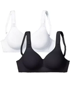 Petite Fleur Pack Of 2 Non Underwired Bras