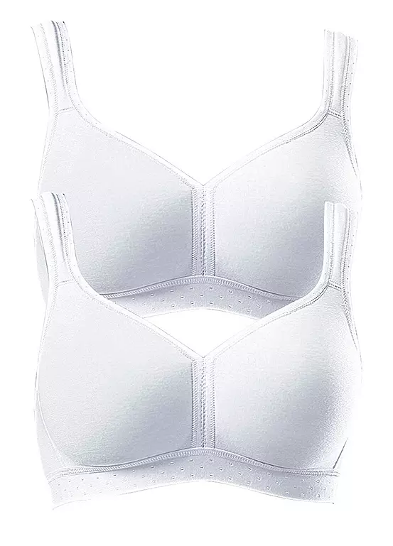 Petite Fleur Pack Of 2 Non-Wired Bras - Image 3