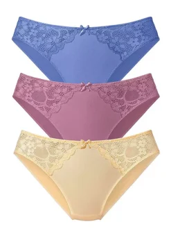 Petite Fleur Pack Of 3 Briefs