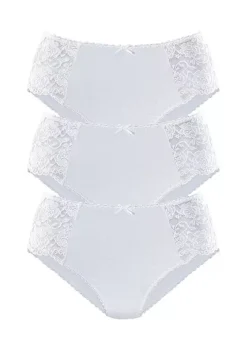 Petite Fleur Pack Of 3 Midi Briefs