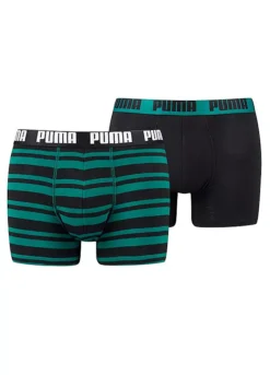 Puma Pack Of 2 Logo Print Boxers