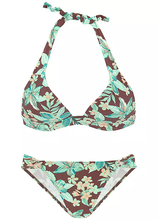 S.Oliver Floral Print Halterneck Bikini Set - Image 2
