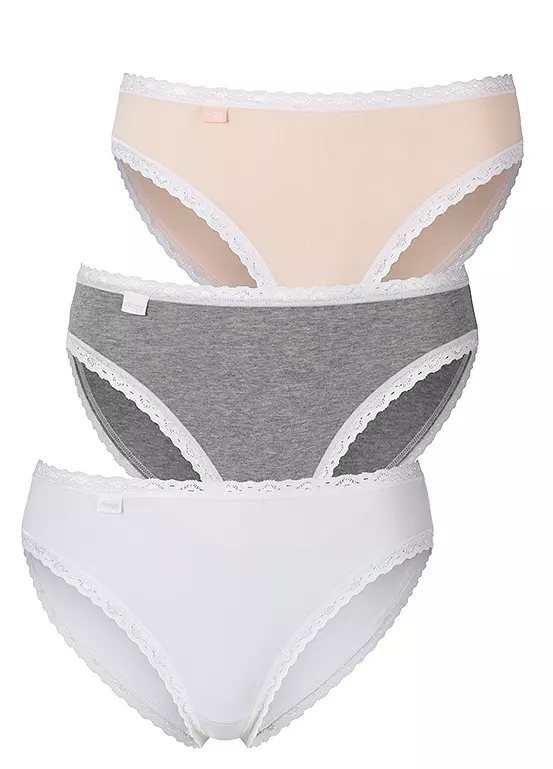 Sloggi Pack Of 3 High-Leg Briefs