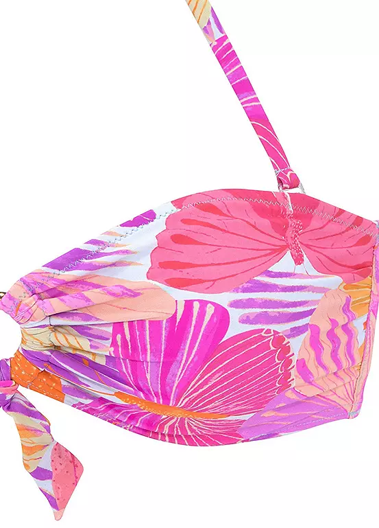 Sunseeker Butterfly Print Bandeau Bikini Top - Image 4