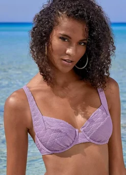 Sunseeker ’Loretta’ Textured Pattern Underwired Bikini Top