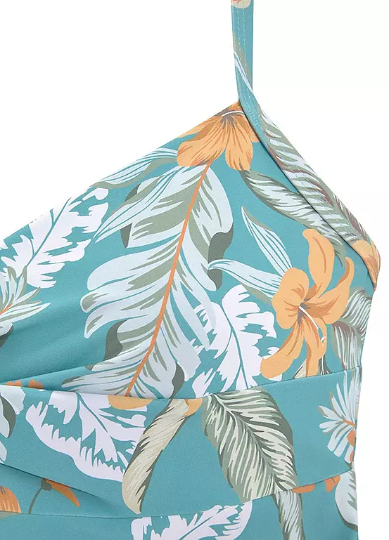 Sunseeker Tropical Print Underwired Tankini Top - Image 4