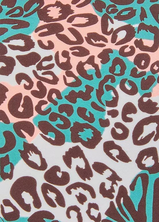 Venice Beach Animal Print High Waist Bikini Bottoms - Image 5