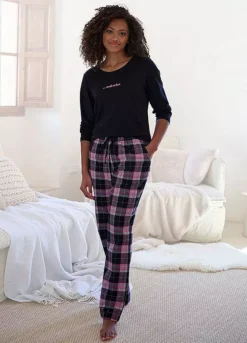 Vivance Dreams Checked Flannel Pyjamas