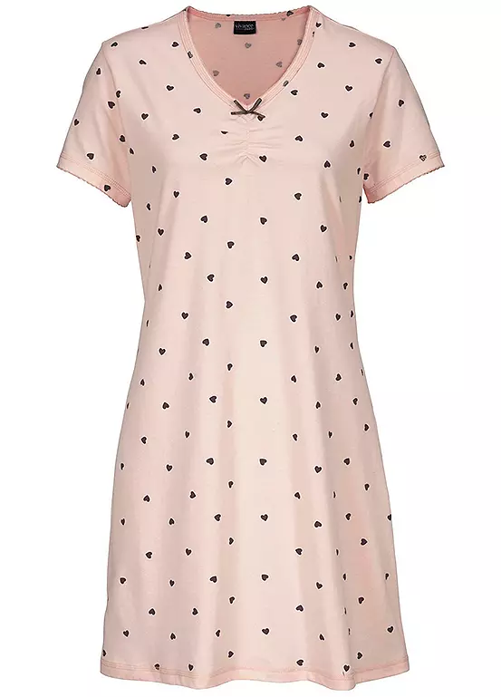 Vivance Dreams Heart Print Nightgown - Image 2