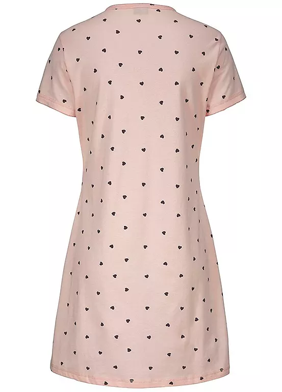 Vivance Dreams Heart Print Nightgown - Image 5