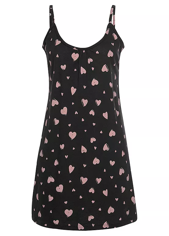 Vivance Dreams Heart Print Nightie - Image 2