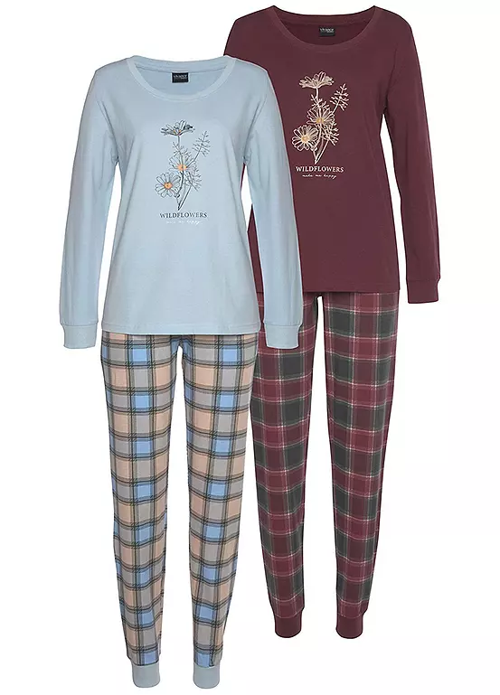 Vivance Dreams Pack Of 2 Print Pyjamas