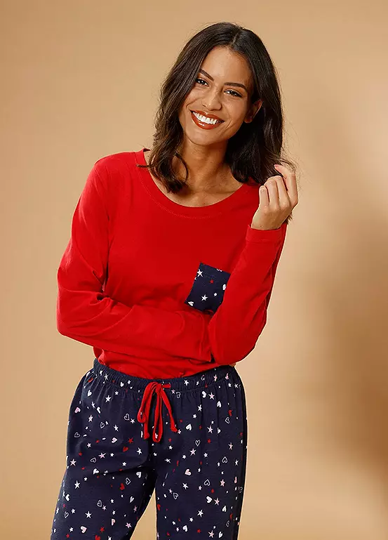 Vivance Dreams Printed Jersey Pyjamas - Image 3