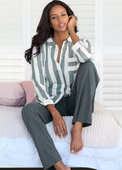 Vivance Dreams Striped Pyjama Set