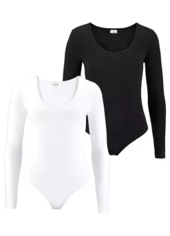 Vivance Pack Of 2 Long Sleeve Bodies