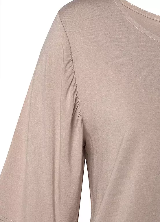 Vivance Pack Of 2 Ruffle Sleeve T-Shirts - Image 5